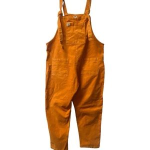 Lucy & Yak Orange Cotton Overalls Jumpsuit